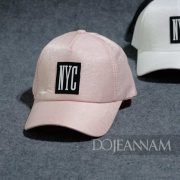 Nón nam hàn quốc hồng logo NYC