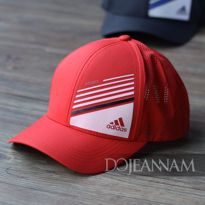 Nón kết nam đỏ đô thể thao logo adidas.